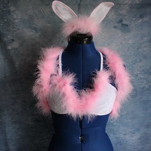 Sunspice 3 pc White Pink Easter Bunny Outfit With/Headpiece ~M/L~